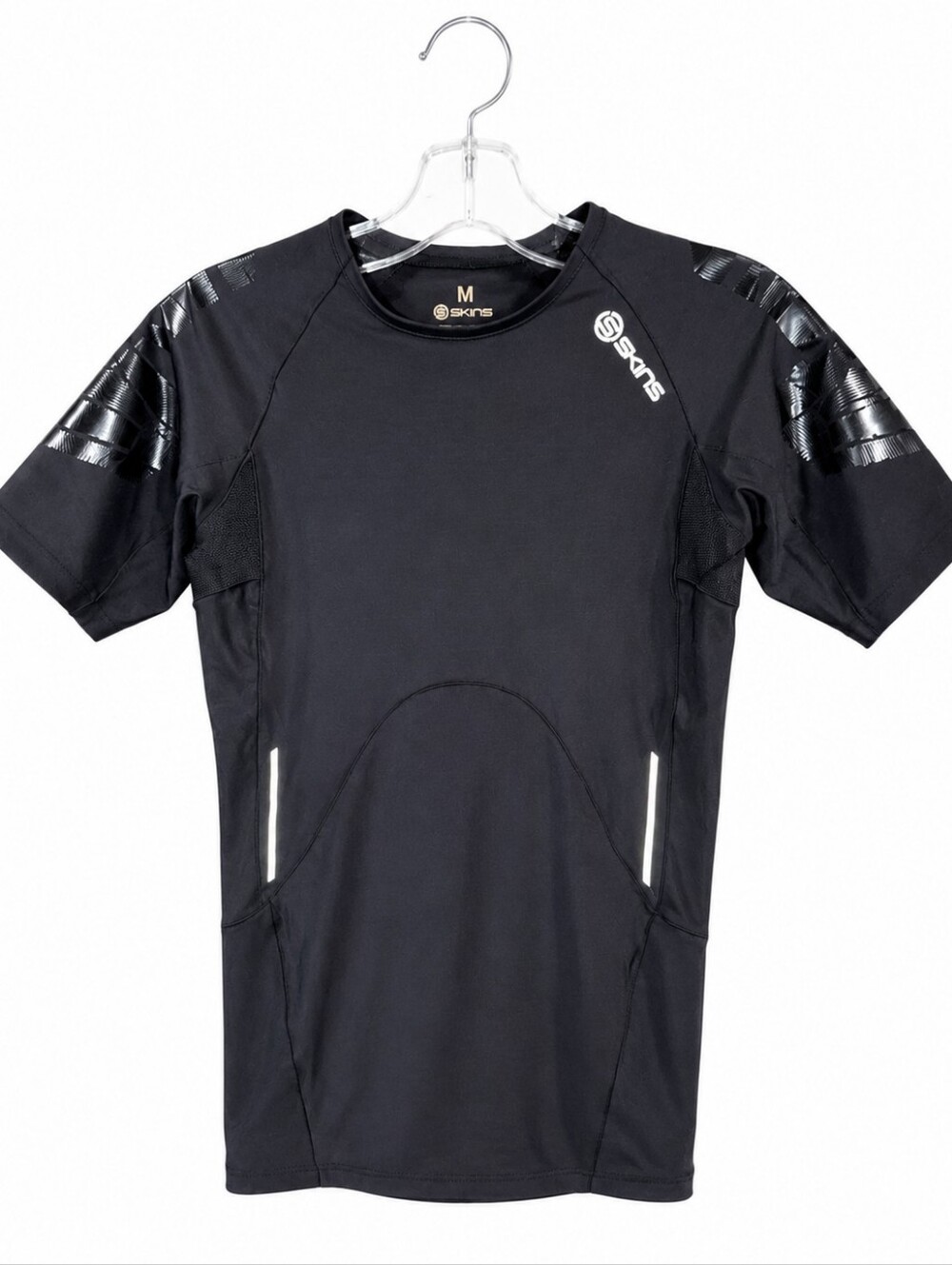 SKINS Men's Compression Performance Shirt Size M Black Short Sleeve Athletic